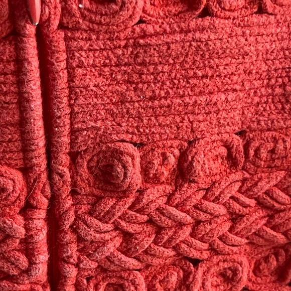 Sea New York 100% Cotton Red Orange Camila Pleating Romper - Picture 12 of 15